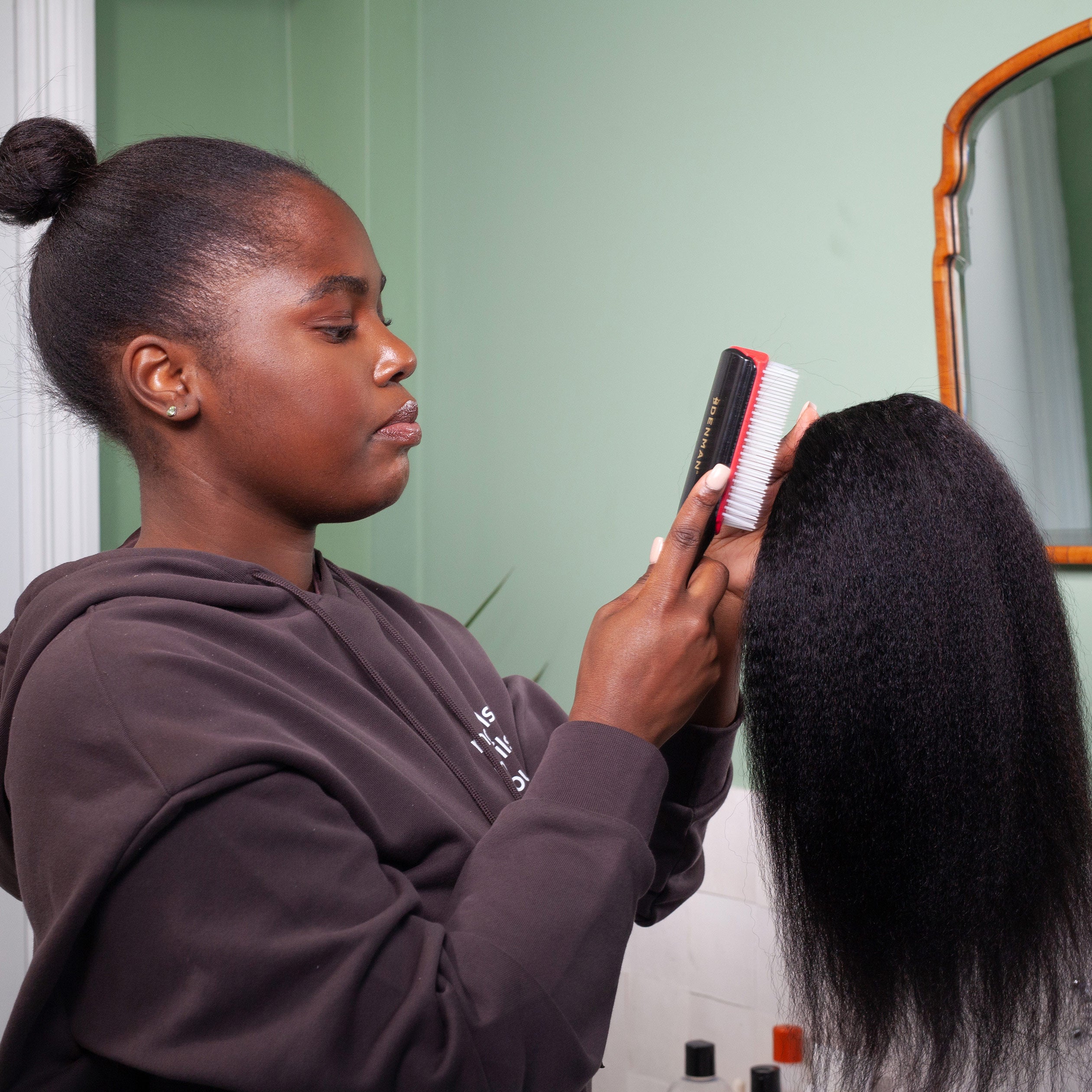 Slick Low Side Part Puff Tutorial ft.@edribeauty - YouTube